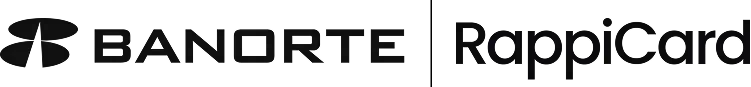 Logotipo de la alianza entre Banorte y RappiCard para ofrecer tarjetas de crédito en México